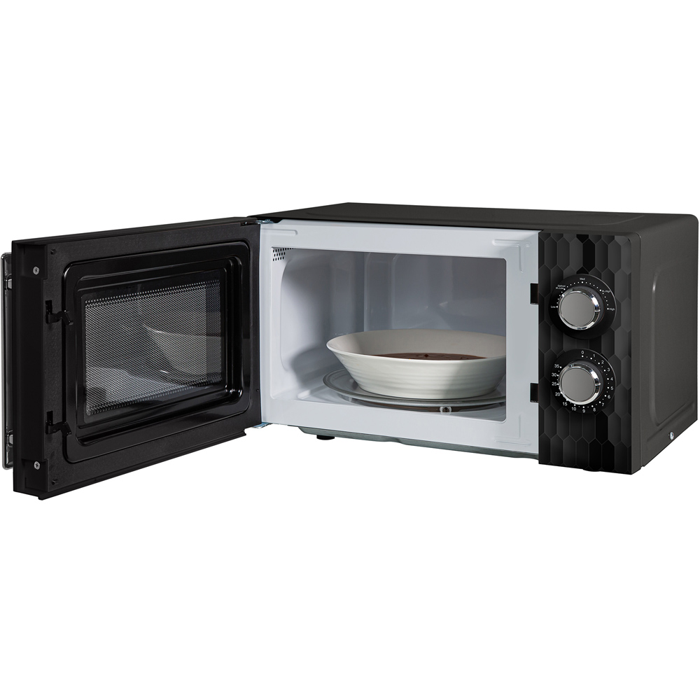Russell Hobbs RHMM715B Black Honeycomb 17L Microwave Image 4