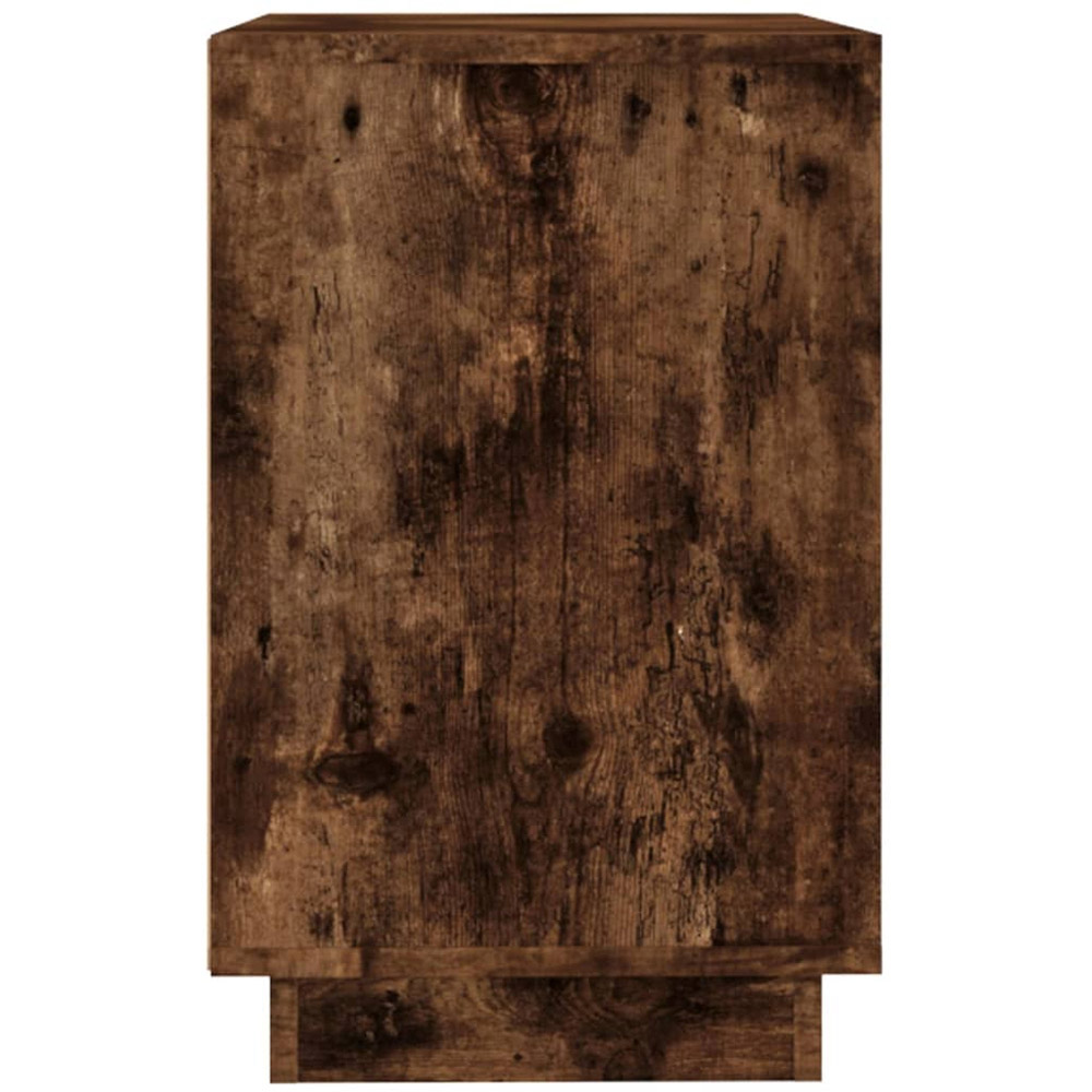 vidaXL 3 Door Smoked Oak Sideboard Image 7