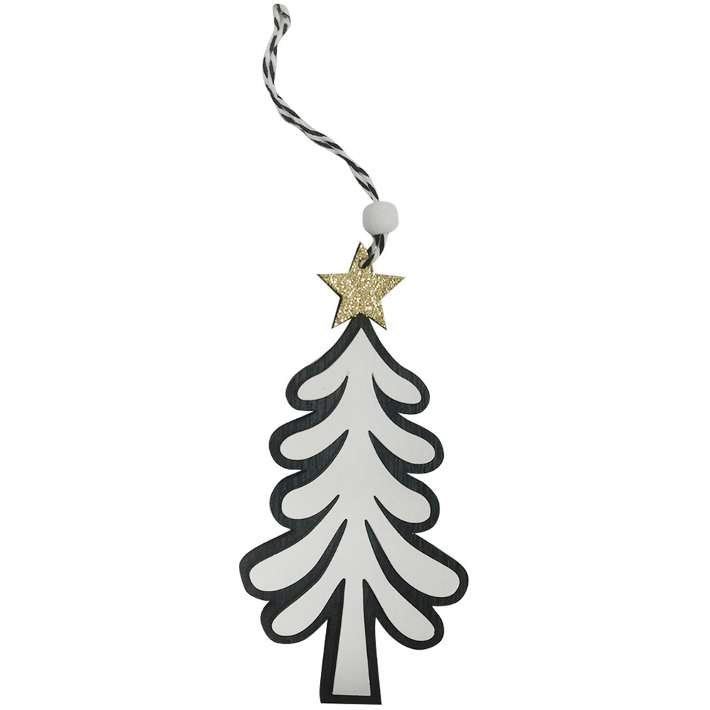Pack of 2 Black and White Trees Image 2