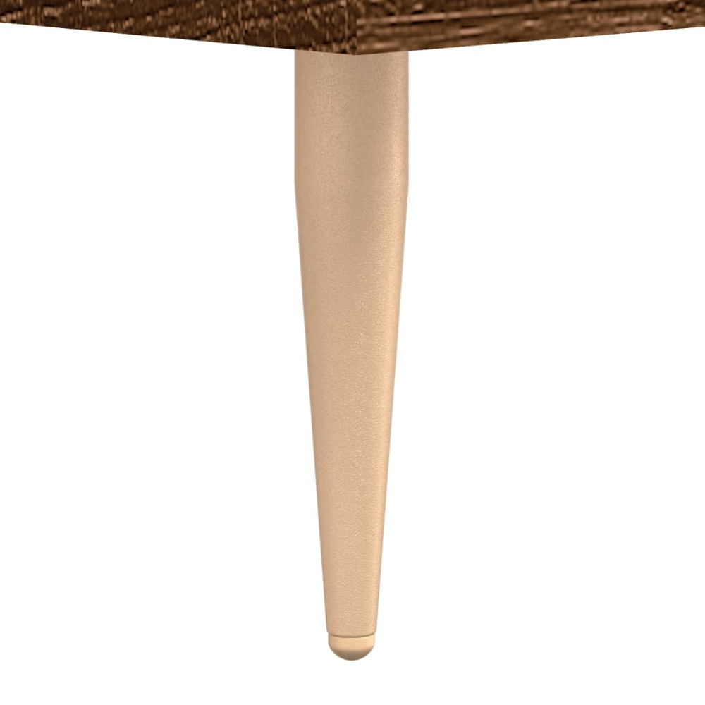 vidaXL 3 Shelf Brown Oak Sideboard Image 7