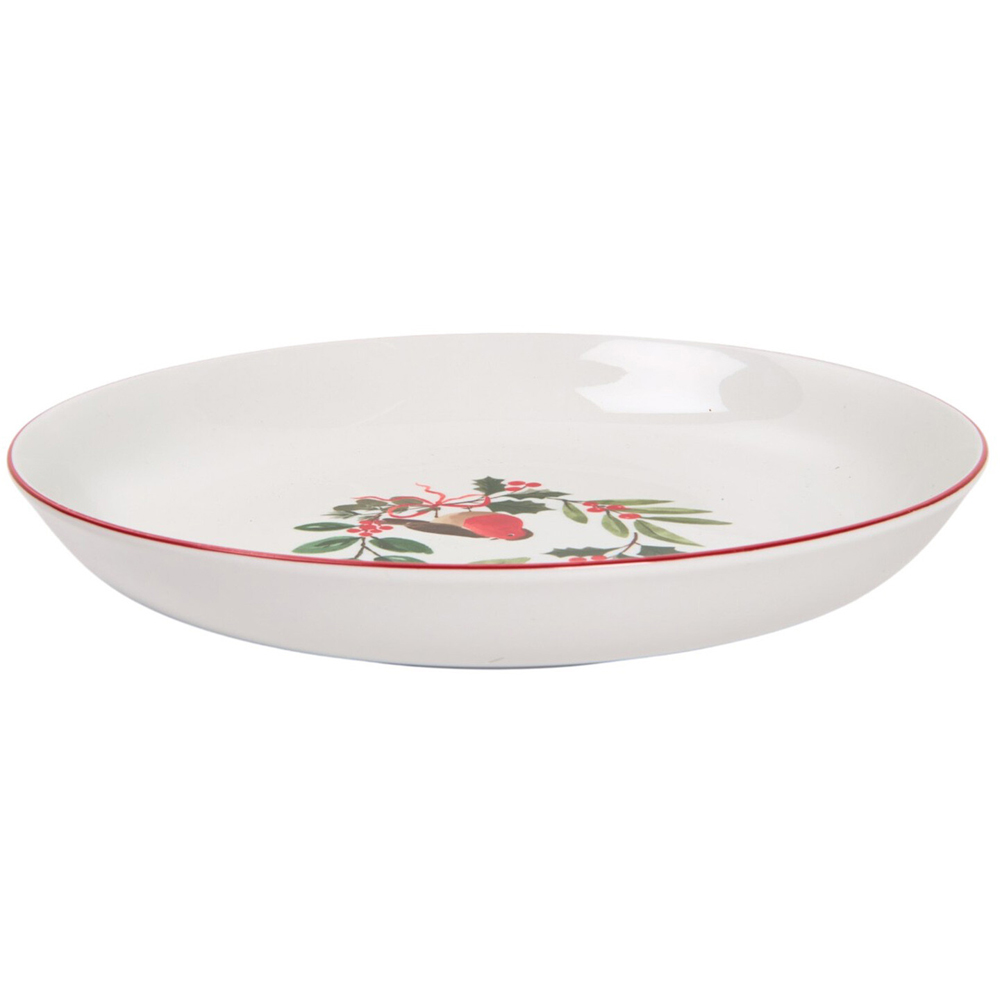 Festive Robin Serving Bowl Image 2