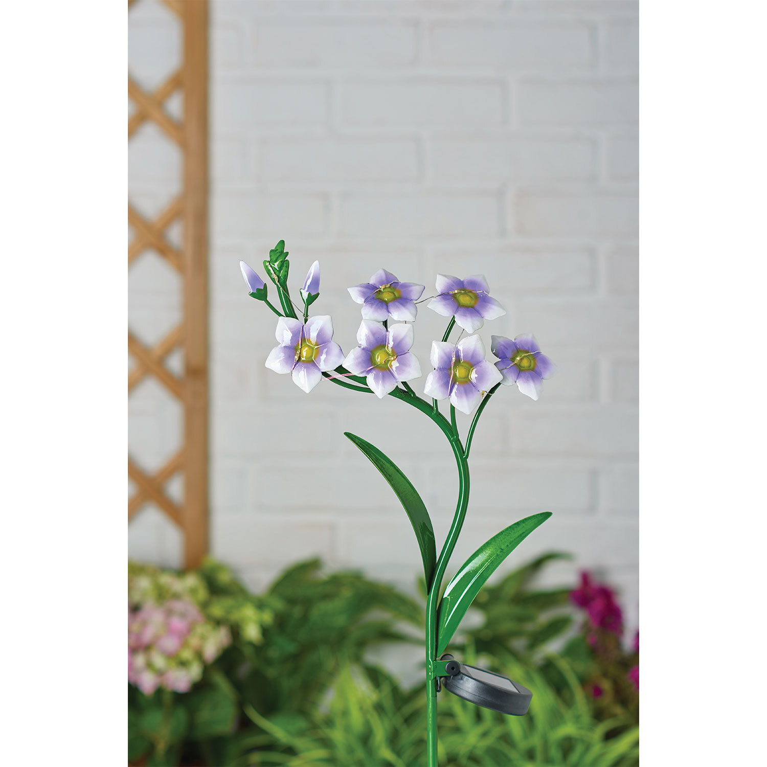 Single Floral Garden Solar Stake Light 63cm in Assorted styles Image 2
