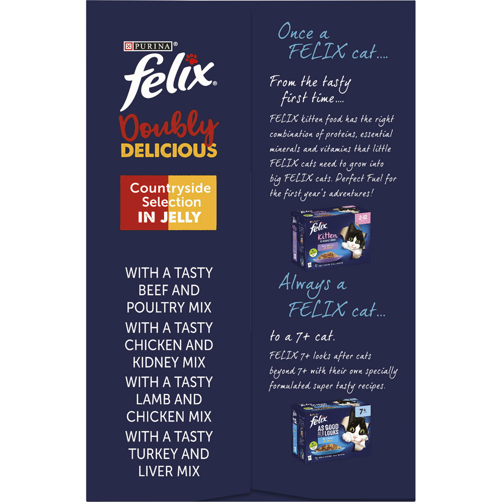 Felix Doubly Delicious Meat Cat Food 12 x 100g   Image 5
