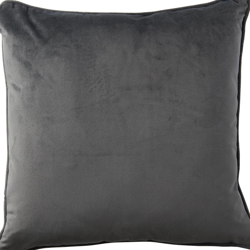 Wilko Slate Velour Cushion 55 x 55cm Image 2