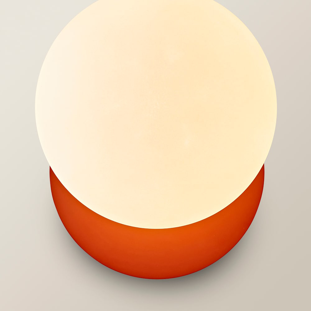 ValueLights Darla Rust Frosted Globe Bathroom Wall Light and Bulb Image 5