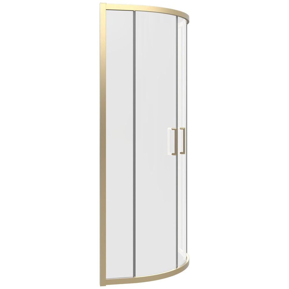 Bathstore Atlantis 2 Door Brushed Brass Quadrant Shower Enclosure 800mm Image 3
