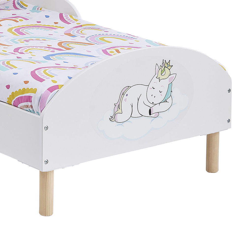 Liberty House Toys Unicorn White Toddler Bed Image 5