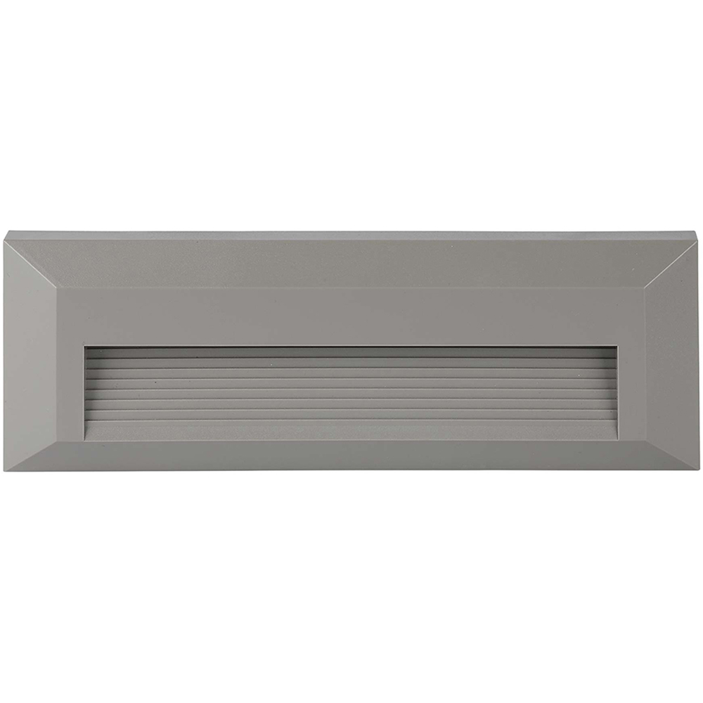 V-TAC 4 Pack 3W Grey Rectangular Cool White LED Step Light Image 1