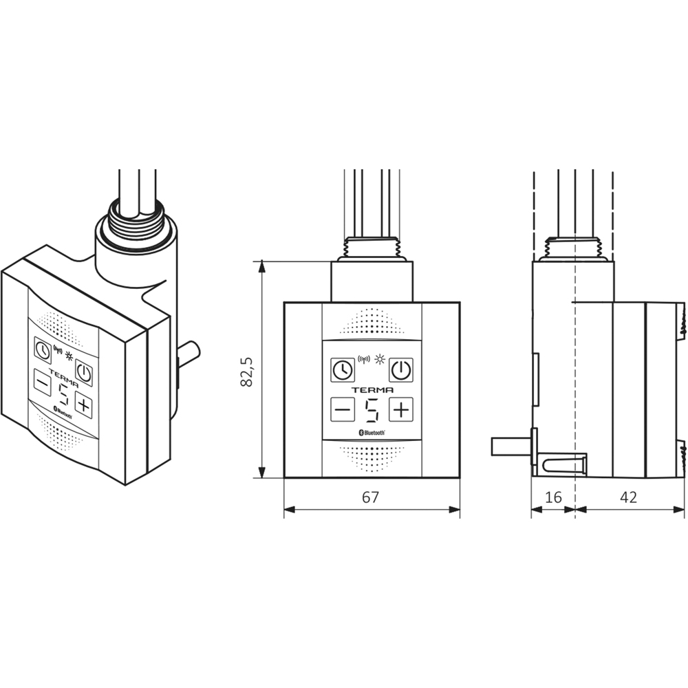 Terma KTX-4 Blue White Heating Element Controller Image 9