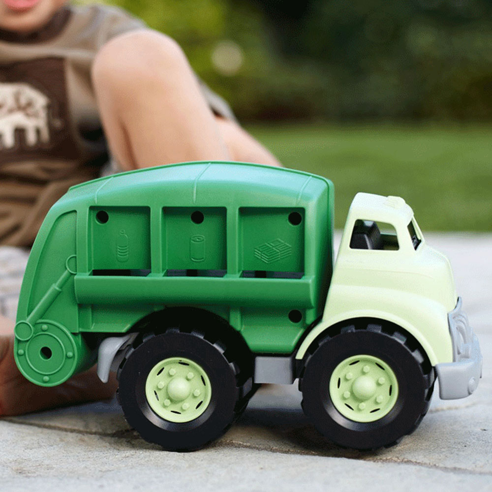 BigJigs Toys Green Toys Toy Recycling Truck Image 4