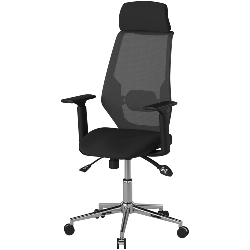 Alphason Clifton Black Mesh Back Chair Image 2