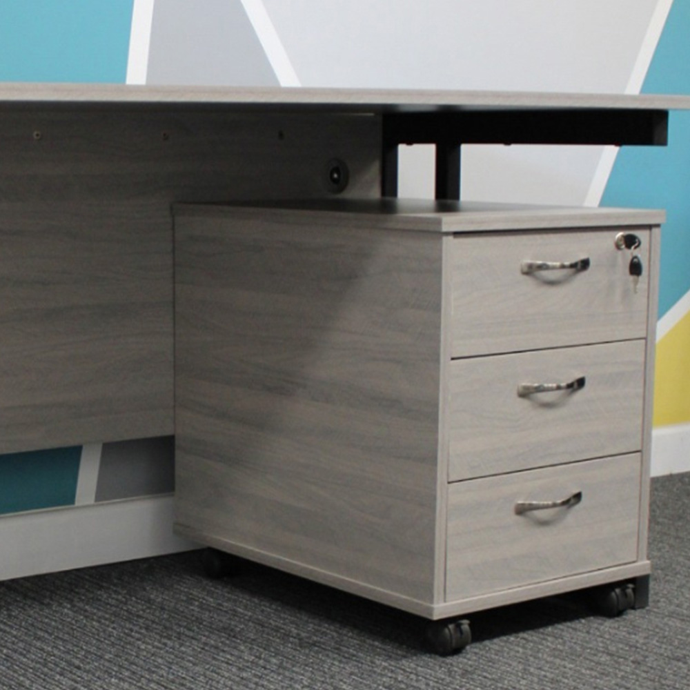 Kosy Koala Grey Wooden Office Desk with Drawer Unit Image 4