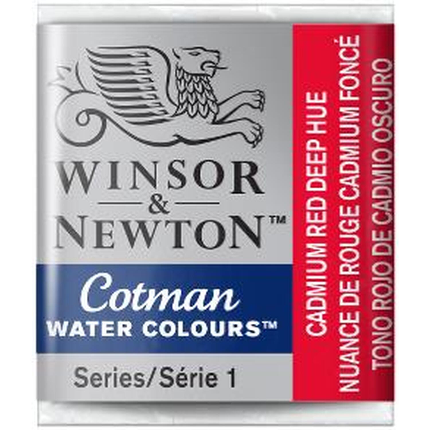 Winsor and Newton Cotman Watercolour Half Pan Paint - Cadmium Red Deep Hue Image