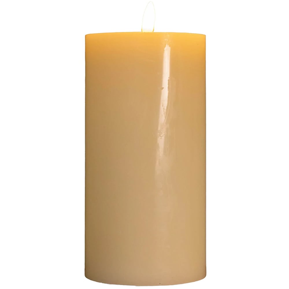 Samuel Alexander Cream Melted Wax Pool Candle LED Christmas Decoration 18cm Image 1