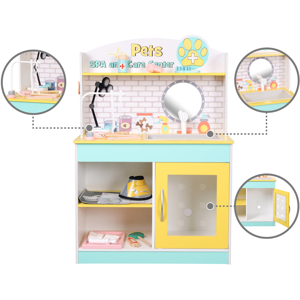 Teamson Kids Little Helper Green and Yellow Pet Grooming and Care Play Set Image 5