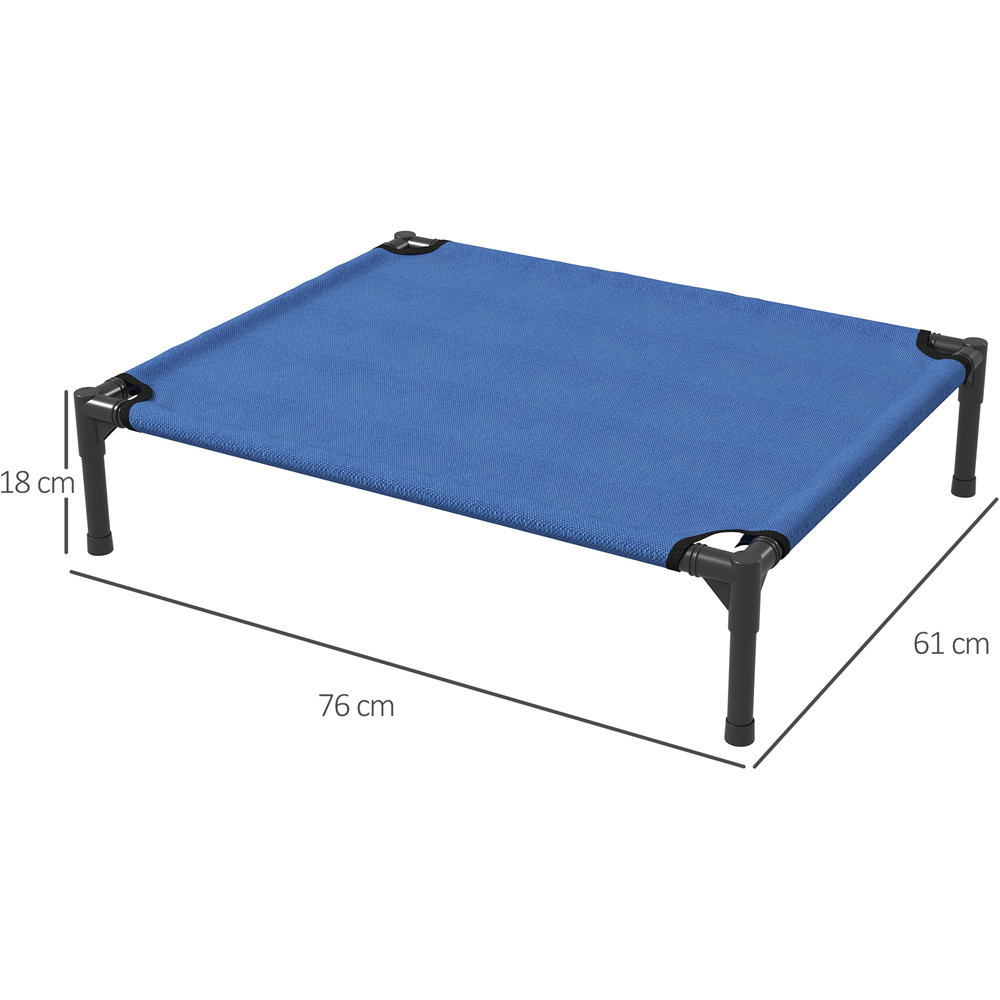 PawHut Blue Raised Foldable Pet Bed Image 7