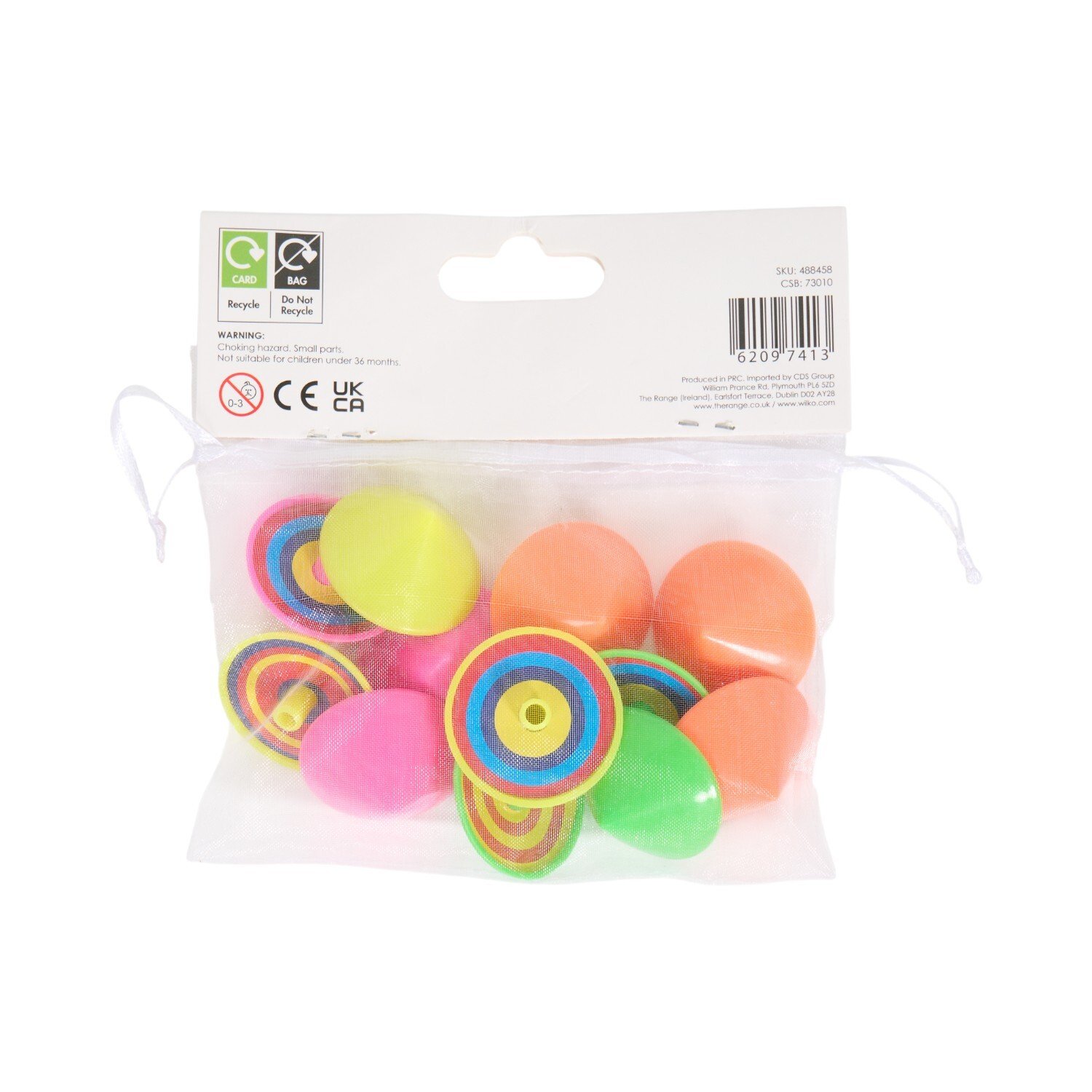 Pack of 12 Spinning Top Party Favours Image 2