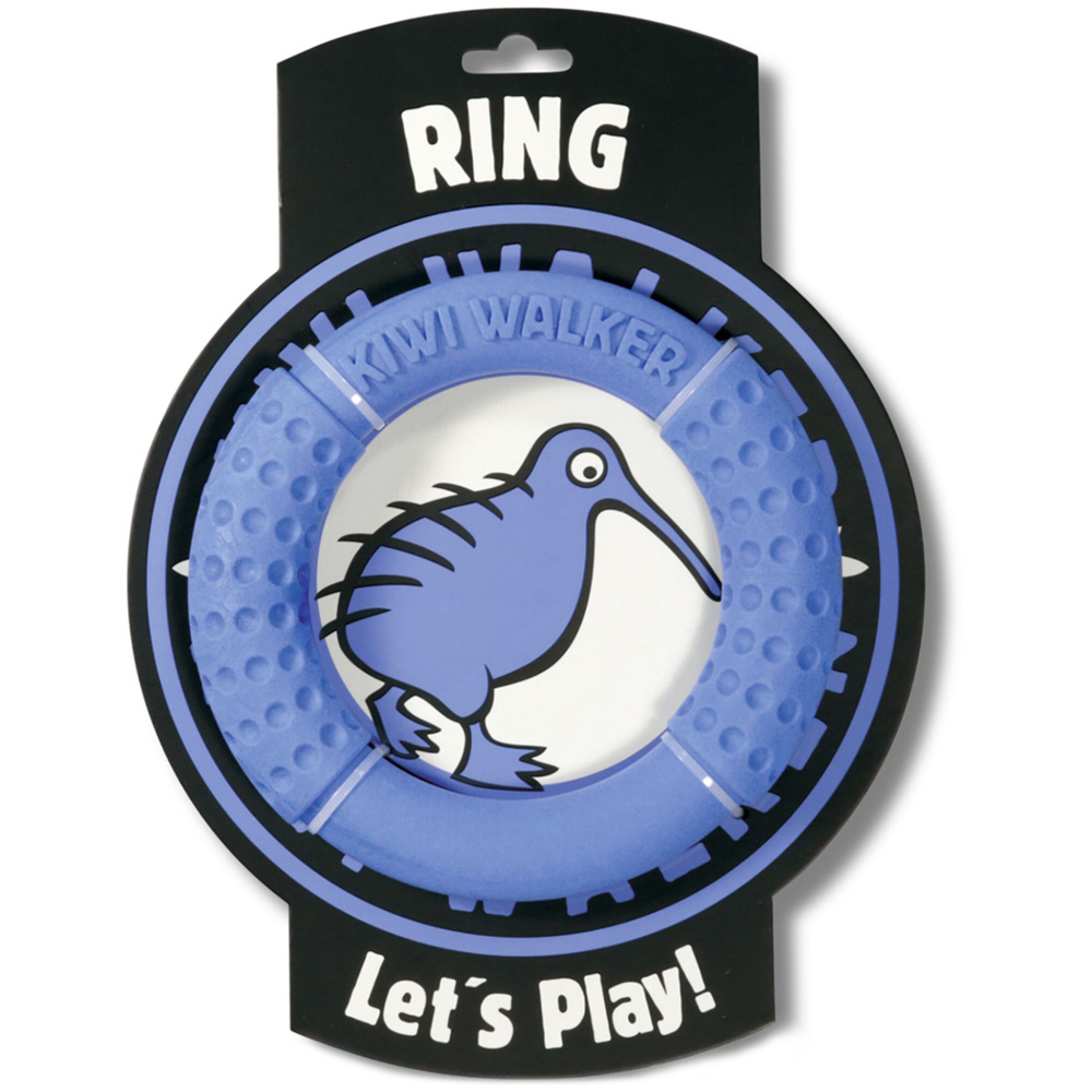 Kiwi Walker Lets Play Blue Ring Dog Toy Image 1