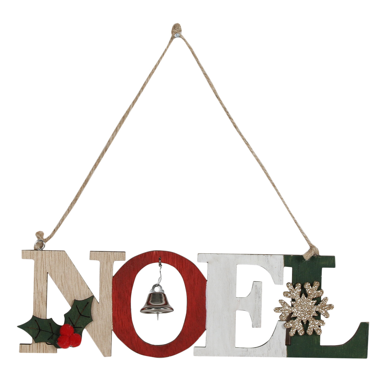 Once Upon a Christmas Hanging Wooden Noel Ornament Image