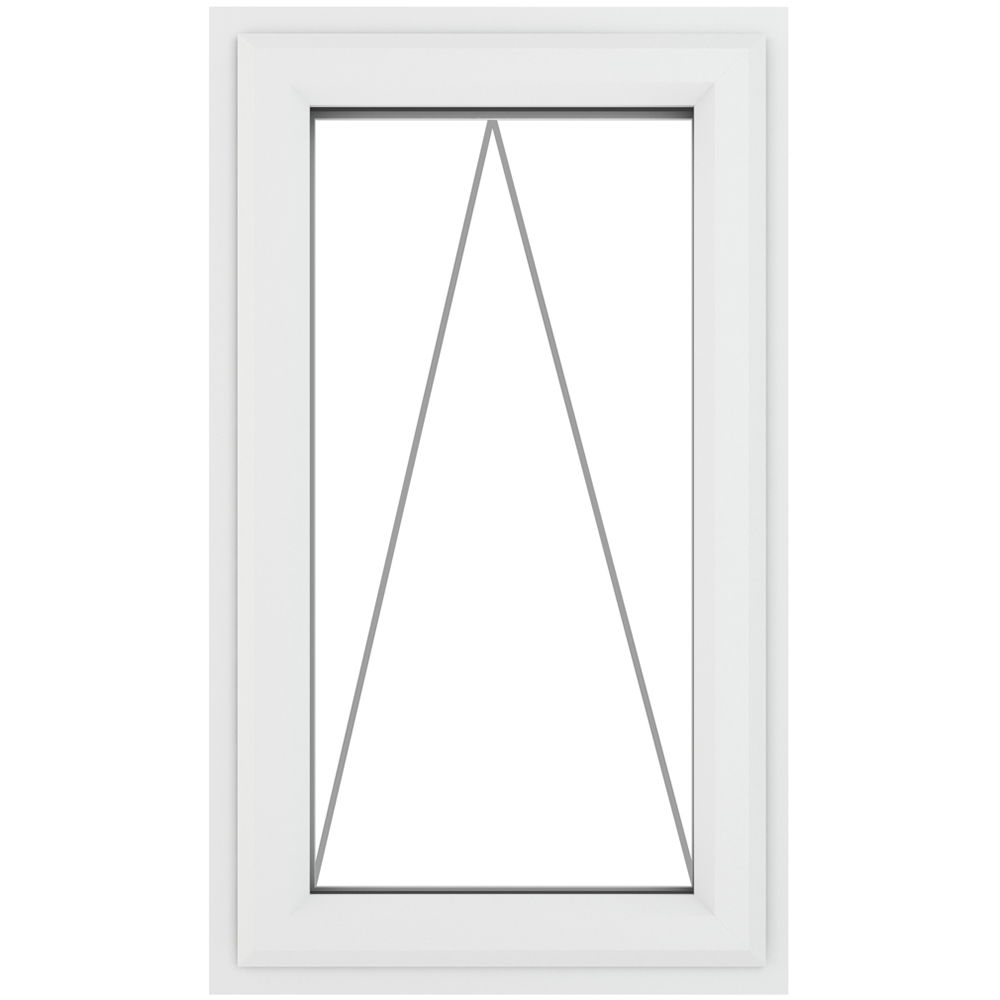 Crystal uPVC Double Glazed Window Top Hung Opener White Clear Glass 610x1040mm Image 2