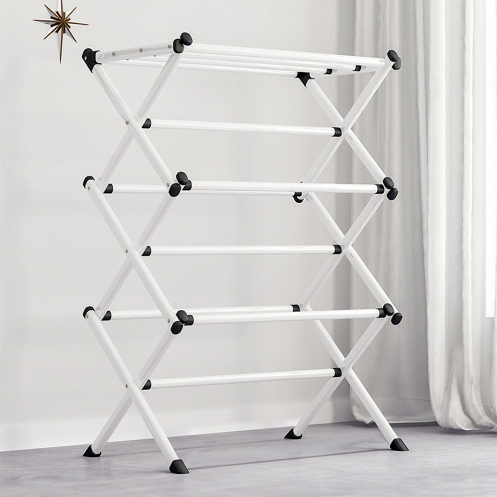 H&O Direct Foldable Floor-Standing Clothes Drying Rack Image 5