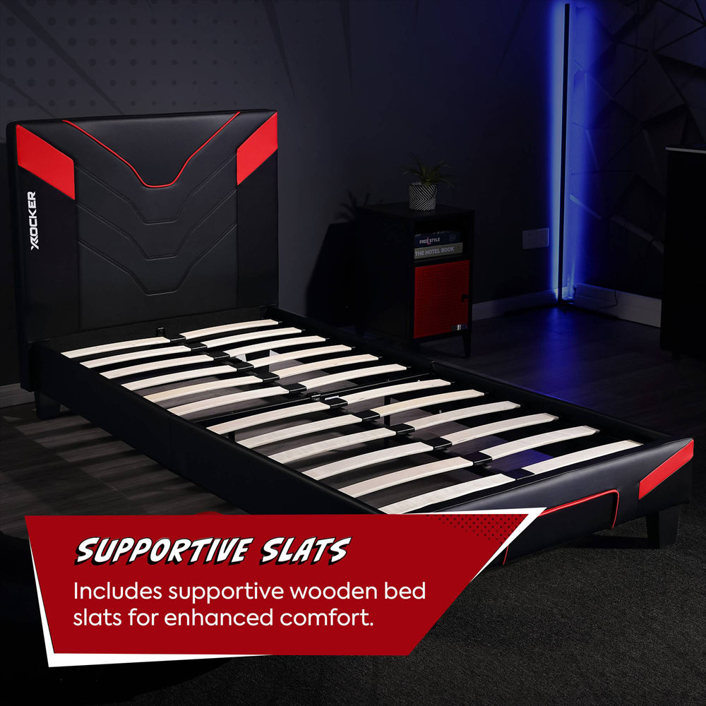 X Rocker Cerberus MKII Single Carbon Red Gaming Bed Image 3