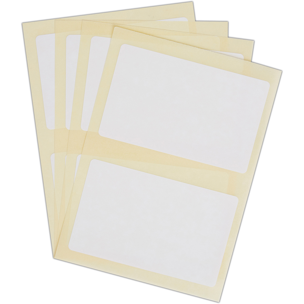 Blick White Rectangular Self Adhesive Office Label 63 x 102mm 80 Pack Image 5