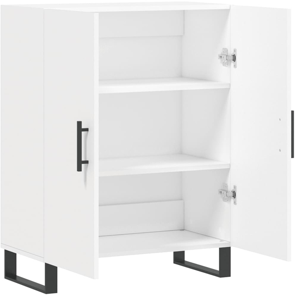vidaXL 2 Door White Sideboard Image 6