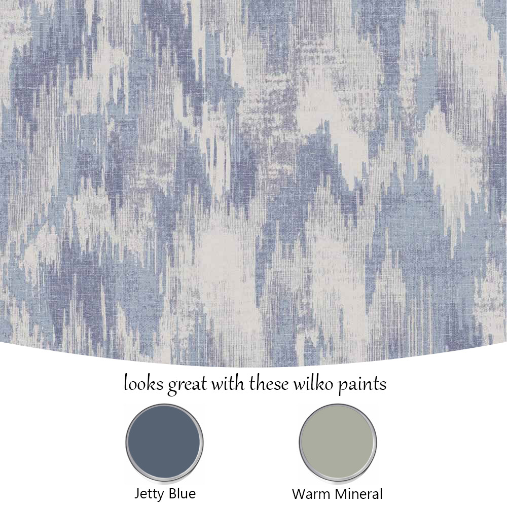 Wilko Mineral Blue Textured Wallpaper Image 4