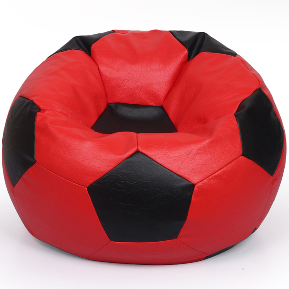 Kaikoo Red and Black Football Beanbag Image 3