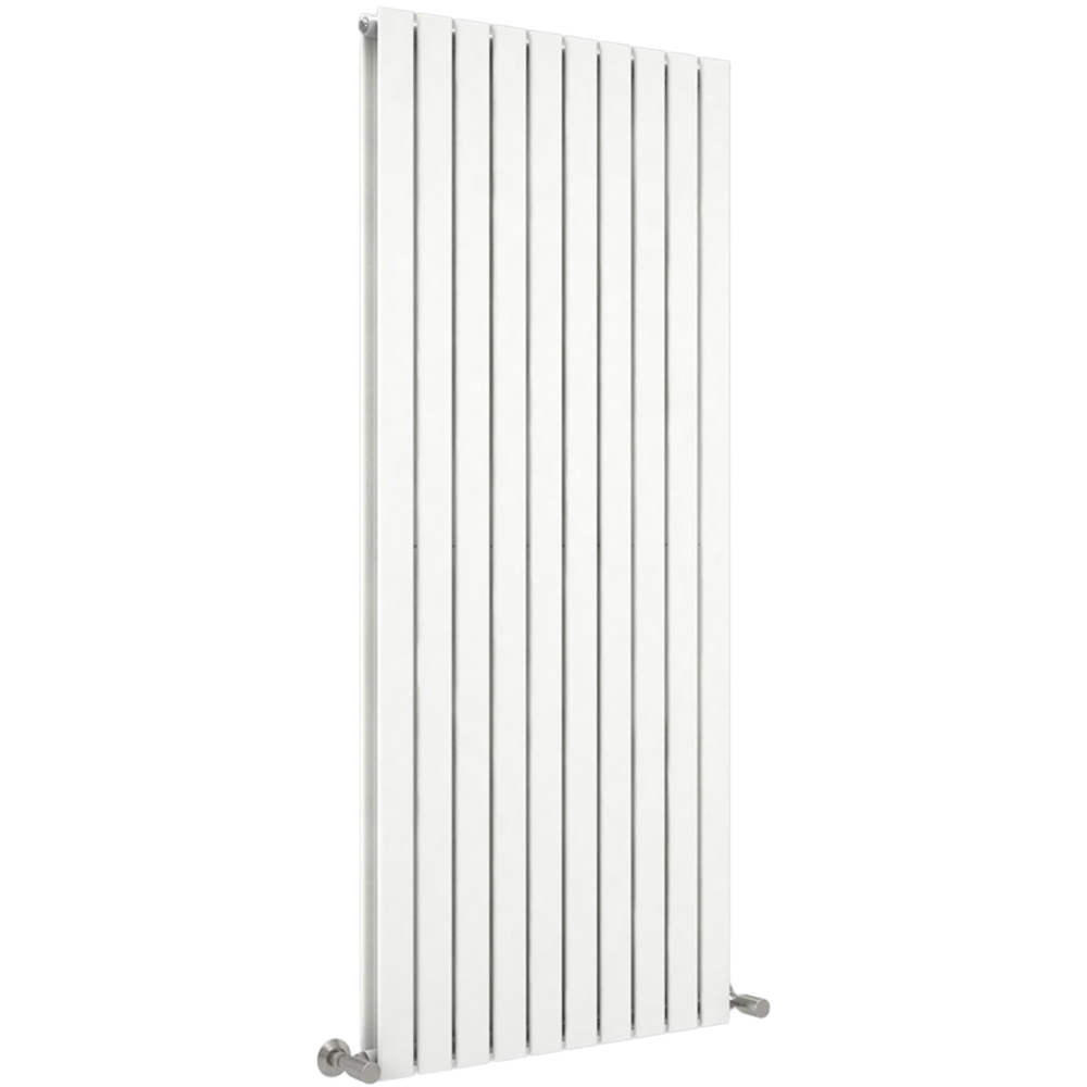White 10465 BTU Double Flat Panel Vertical Column Radiator 1800 x 680mm Image 1