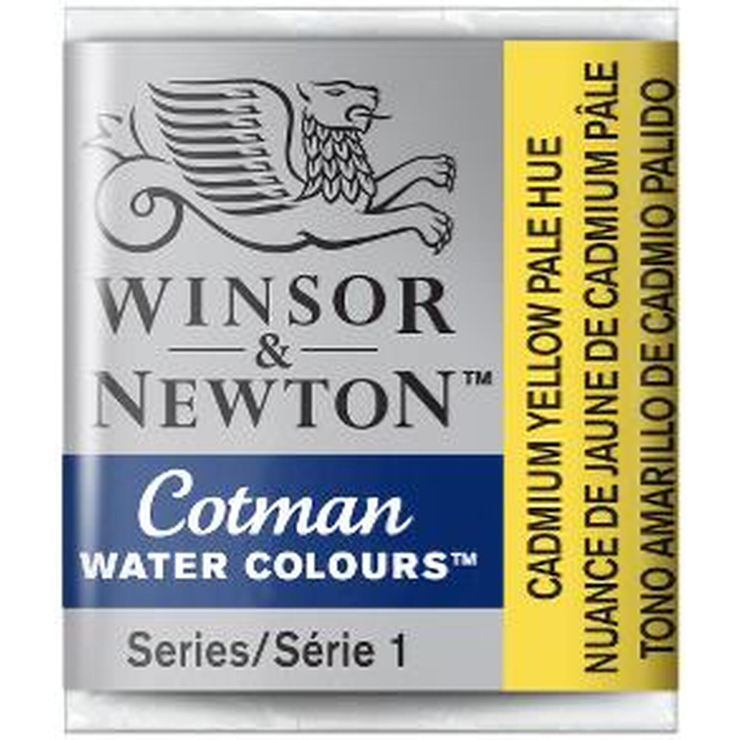 Winsor and Newton Cotman Watercolour Half Pan Paint - Cadmium Yellow Pale Hue Image