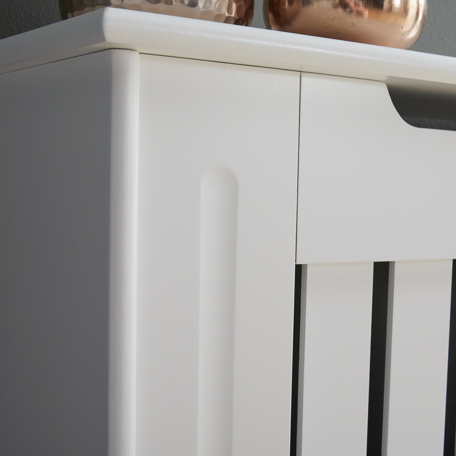 Shaker Style Radiator Cabinet White Mini | Wilko