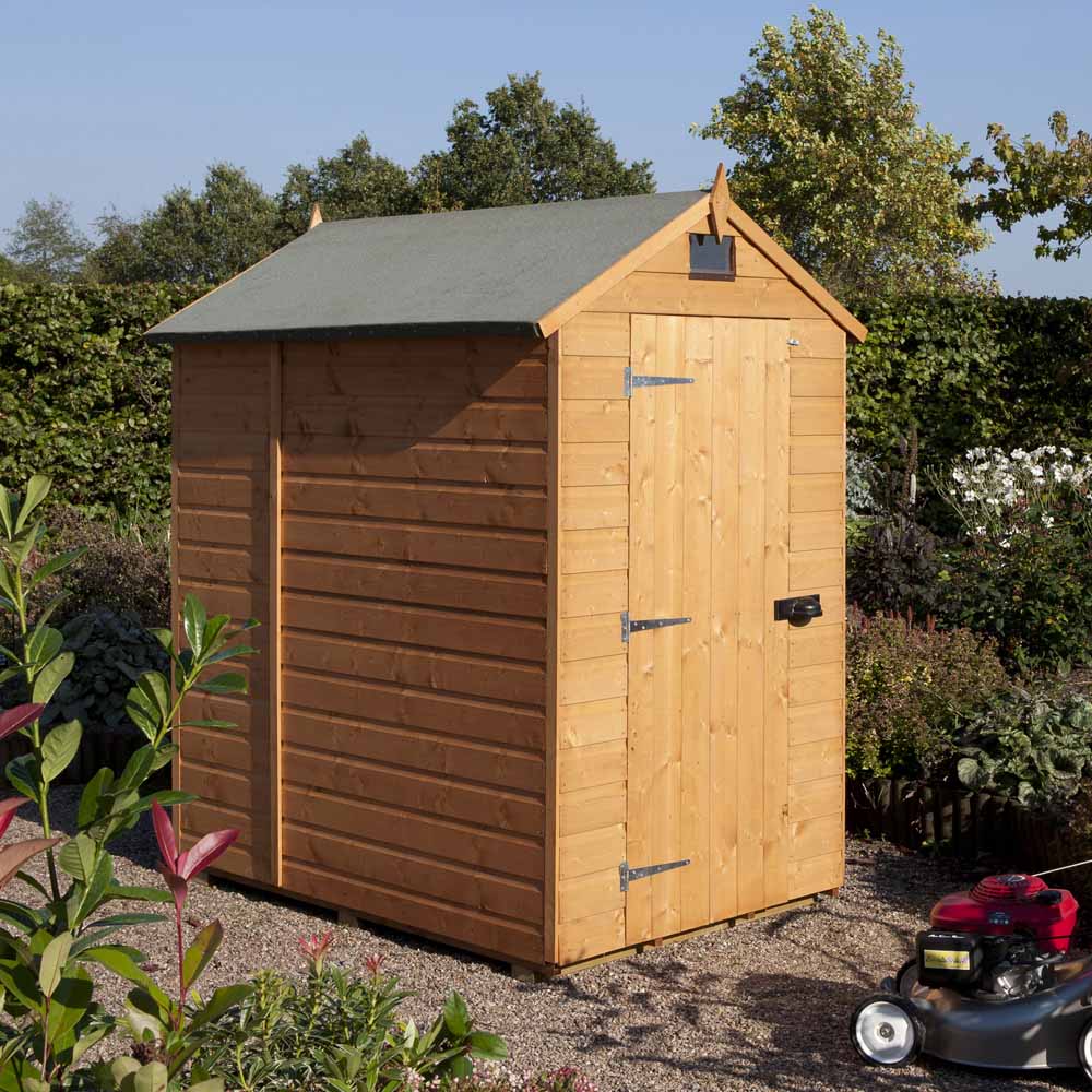 Rowlinson 6 x 4ft Dip Treated Shiplap Shed Image 2