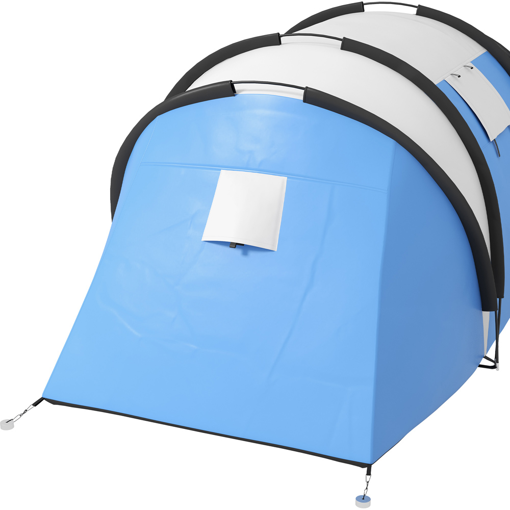 Outsunny 4-5 Person Waterproof Camping Tent with 2 Bedroom Blue Image 3
