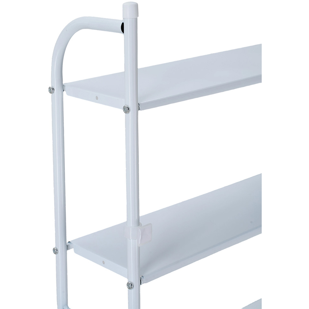 Living and Home 3 Shelf White Over-Washing Machine Storage Rack Image 5