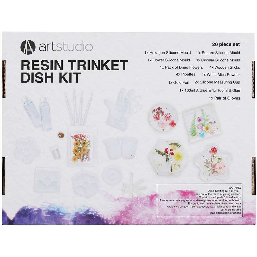 Art Studio Resin Trinket Dish Kit Image 2