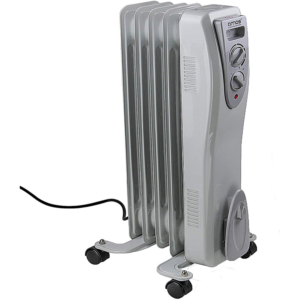 AMOS 5 Fin Oil Filled Radiator 1000W Image 1