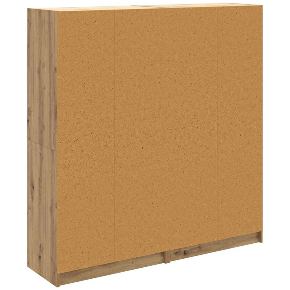 vidaXL 8 Glass Door Artisan Oak Sideboard Image 8