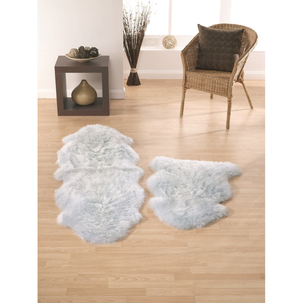 Origins Genuine Duck Egg Sheepskin Rug Wilko