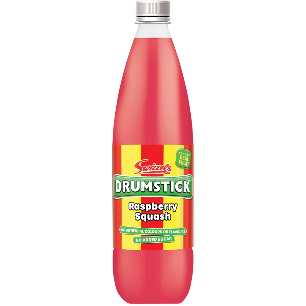 Swizzels Drumstick Raspberry No Added Sugar Squash 1L Image