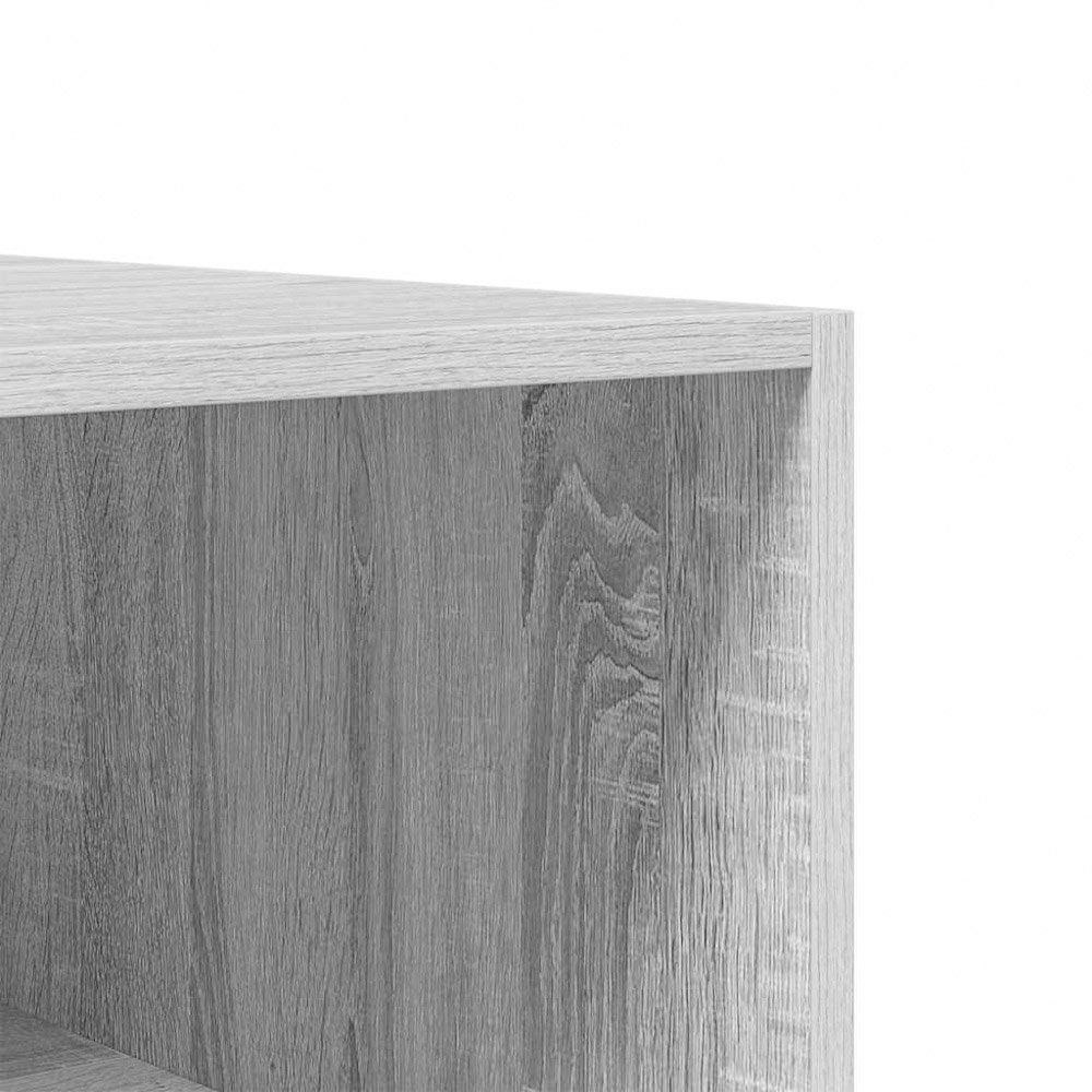 vidaXL 4 Shelf Grey Engineered Wood Open Wardrobe Image 6