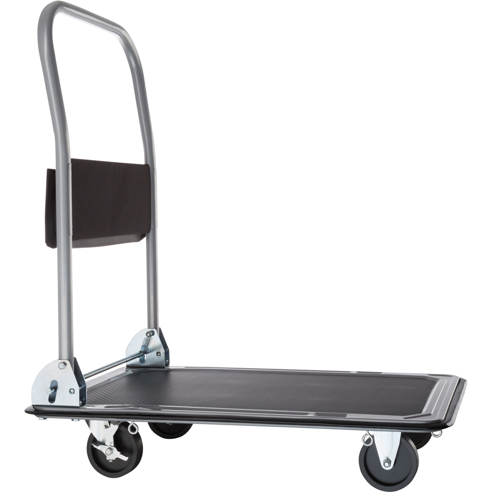 tectake Black Folding Trolley Image 1