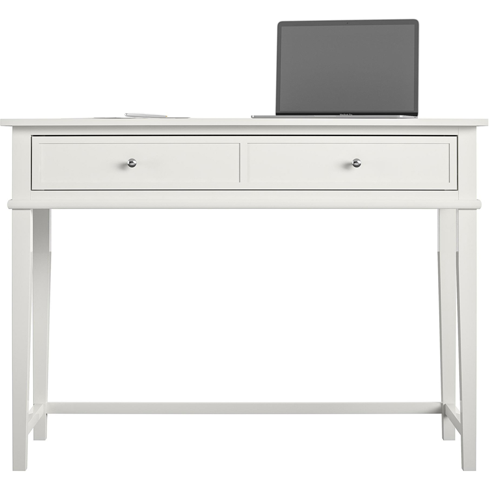Dorel Franklin 2 Drawer Writing Desk White Image 3