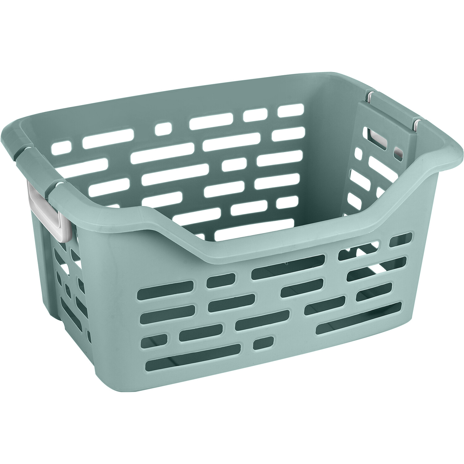 Ezy Storage Sage Linea Stackable Laundry Basket Image 1