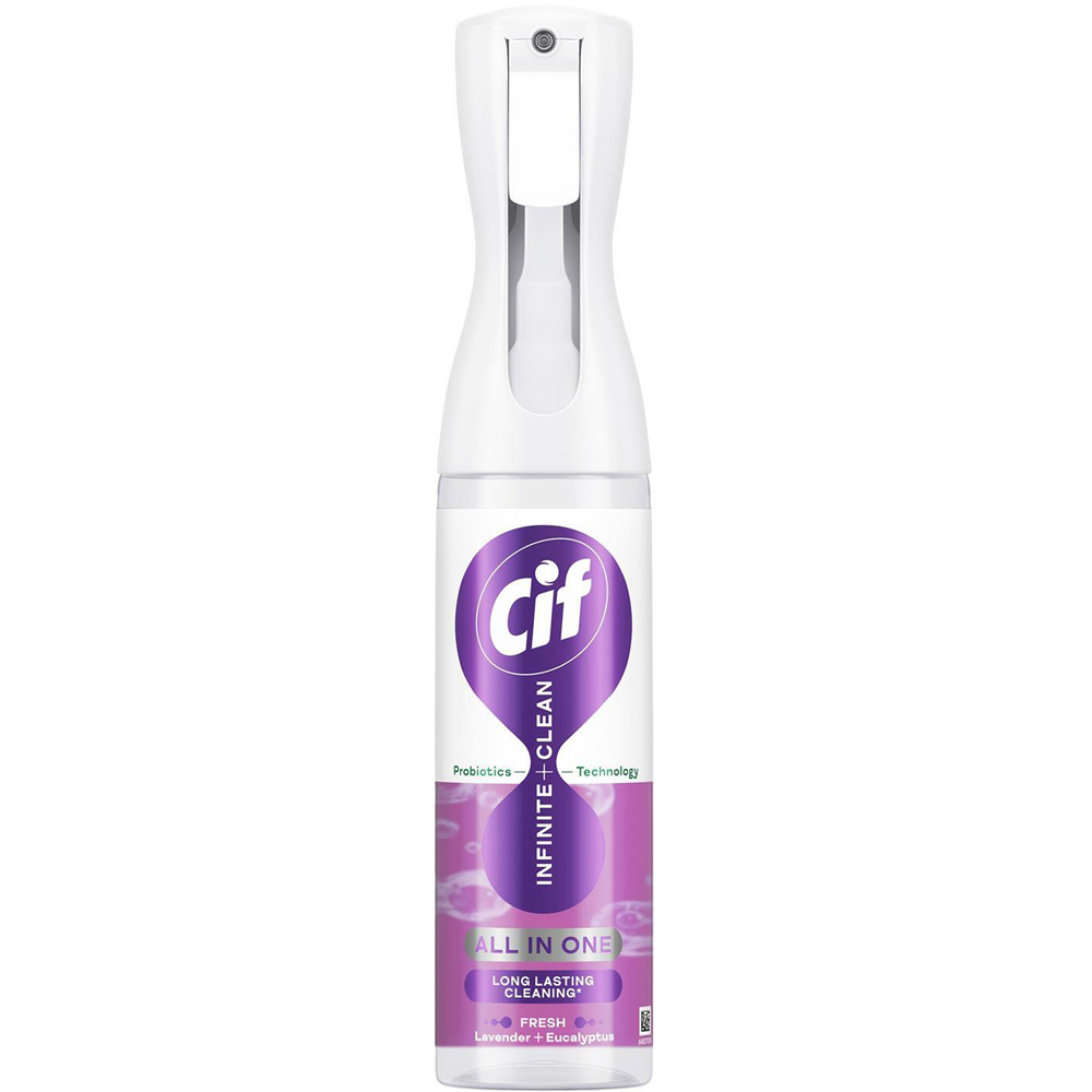 Cif Infinite Clean All in One Lavender and Eucalyptus Cleaner Spray 280ml 12 Pack Image 2