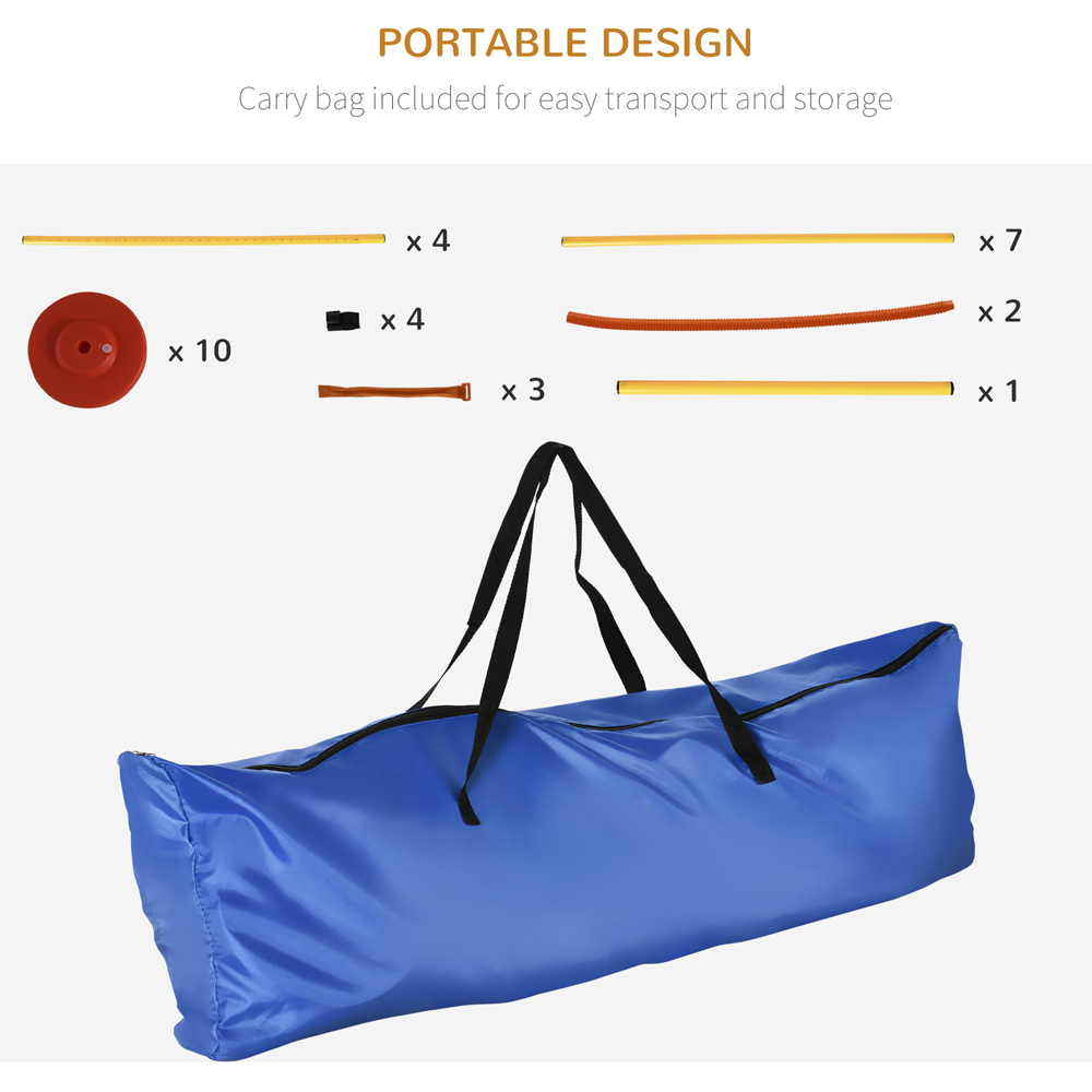 PawHut 3 Piece Dog Outdoor Agility Training Set Image 6