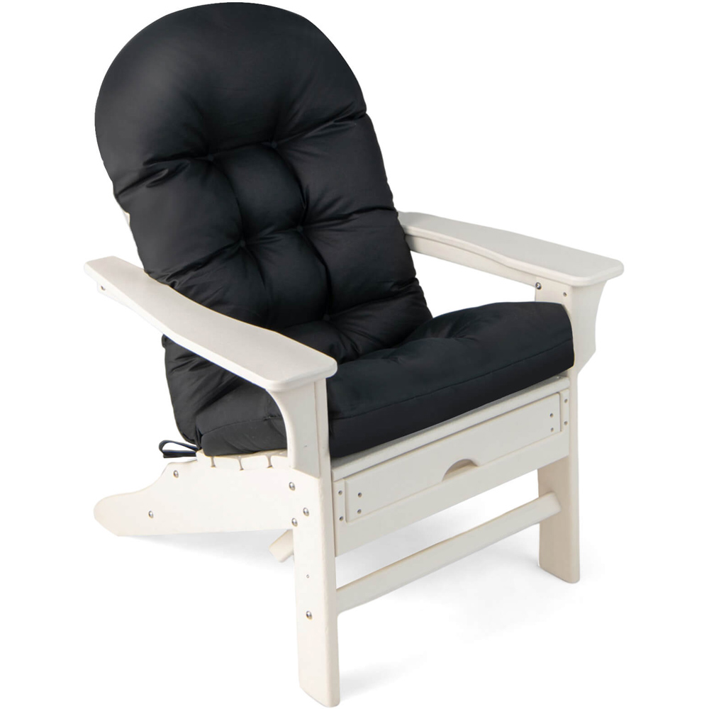 Costway Black Thick Tufted Adirondack Chair Cushion Image 3