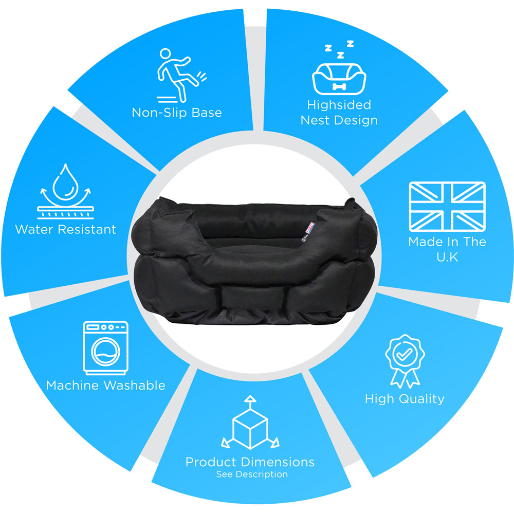 Bunty Woodland Extra Large Black Dog Bed Image 5
