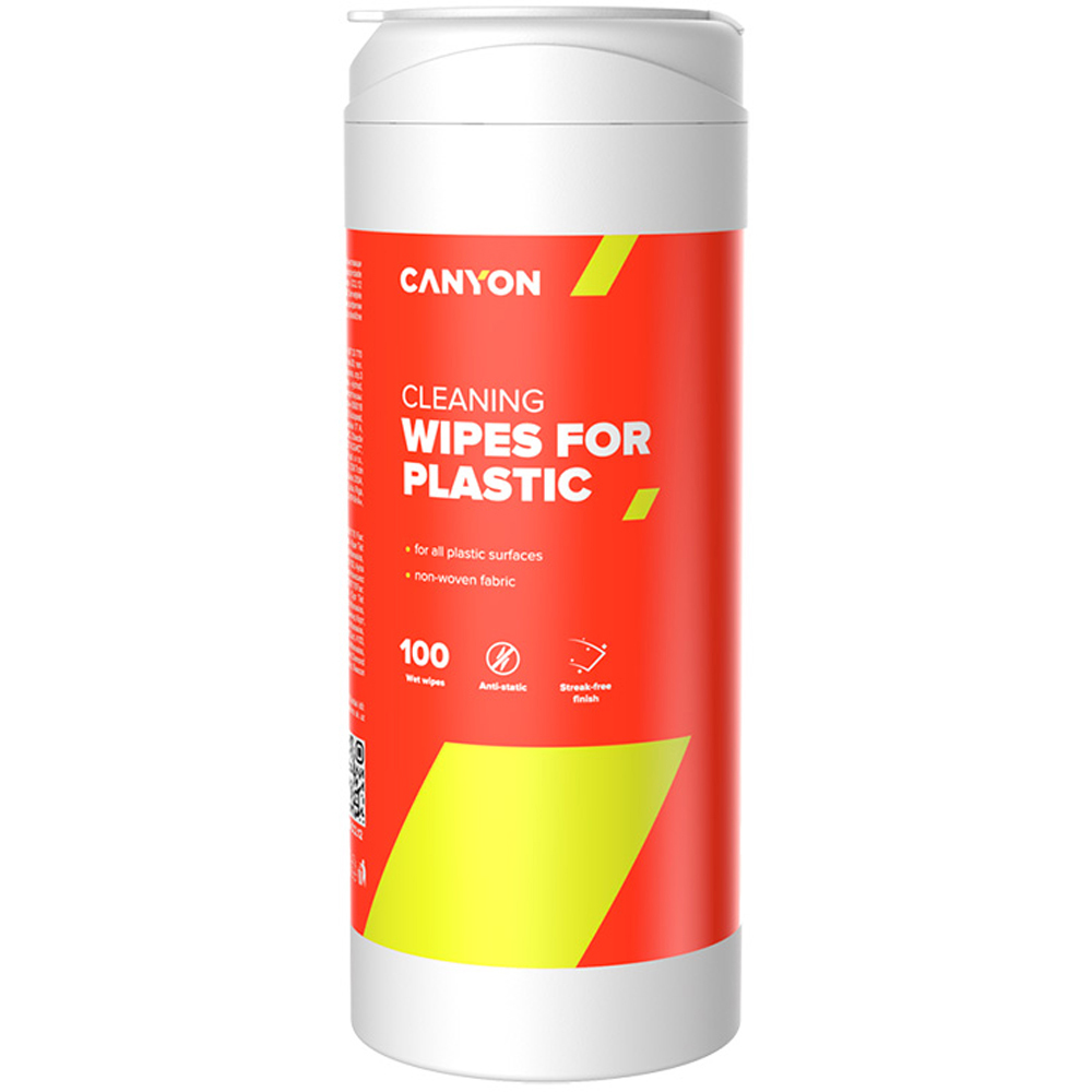 Canyon CCL12 Plastic Surface Cleaning Wipes 100 Pack Image